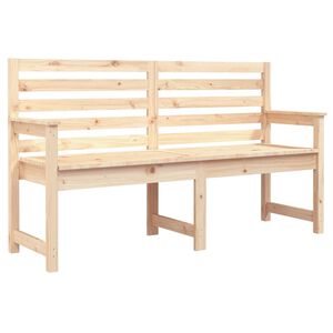 vidaXL Banco de jard&iacute;n madera maciza de pino 159,5x48x91,5 cm