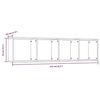 vidaXL Estanter&iacute;a/mueble de TV madera roble marr&oacute;n 143x30x36 cm