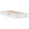 vidaXL Estructura de cama sin colchón madera maciza blanca 75x190 cm