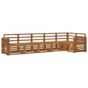 vidaXL Conjunto de Sof&aacute; Seccional 6 pcs Natural