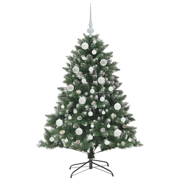 vidaXL &Aacute;rbol de Navidad artificial Verde 120 cm PVC, Pl&aacute;stico y Acero