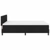 vidaXL Cama tipo Box Spring con cabecera Negro 160 x 200 cm tela