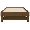 vidaXL Sof&aacute; cama extra&iacute;ble madera maciza pino marr&oacute;n miel 2x(75x190)cm