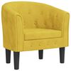 vidaXL Sill&oacute;n de terciopelo amarillo