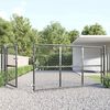 vidaXL Puerta de jard&iacute;n de malla color antracita 350 x 125 cm acero galvanizado