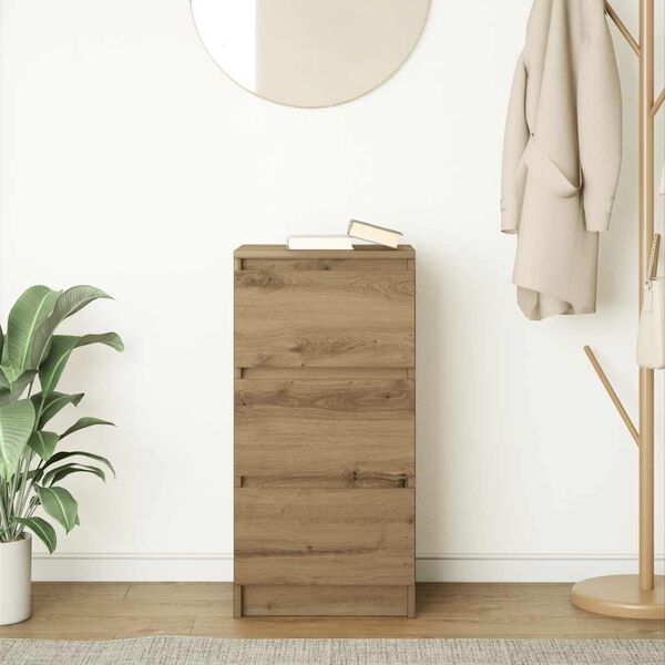 vidaXL Aparador Artisan Roble 37,5x35x76 cm Madera de ingenier&iacute;a