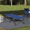vidaXL Cama de Camping Plegable Azul 206 x 76 x 74 cm Tela Oxford