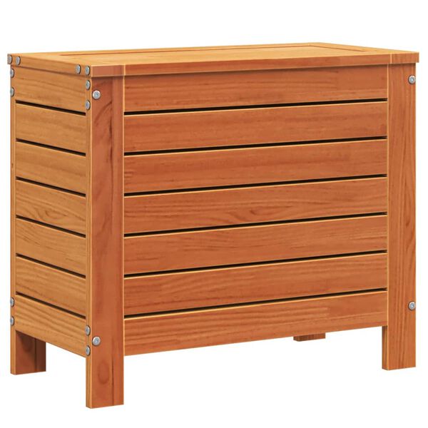 vidaXL Taburete de jard&iacute;n madera de pino marr&oacute;n cera 62x31,5x52 cm