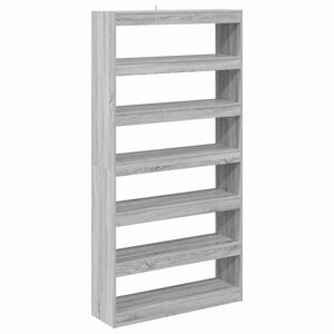 vidaXL Librer&iacute;a Gris Sonoma 100 x 30 x 198 cm Madera de ingenier&iacute;a