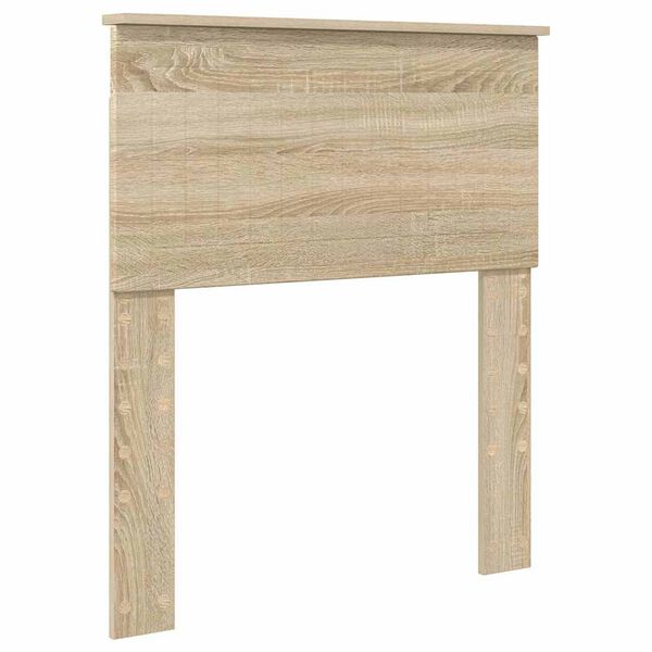 vidaXL Cabecero con cabecera Roble Sonoma 75 cm Madera contrachapada