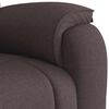 vidaXL Sill&oacute;n reclinable de tela marr&oacute;n oscuro
