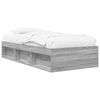 vidaXL Estructura de cama con almacenamiento Sonoma gris 80 x 200 cm