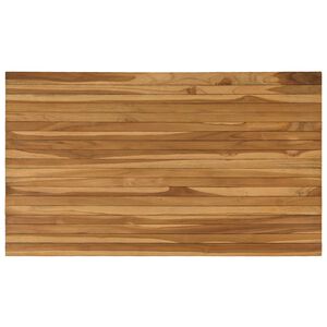 vidaXL Encimera 120 x 70 x 3,5 cm Rectangular Madera de teca maciza