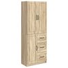 vidaXL Juego de armarios 2 uds. Roble Sonoma Madera de ingenier&iacute;a