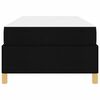 vidaXL Estructura de cama con colchón Negro 80 x 200 cm tela