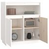 vidaXL Aparador de madera maciza de pino blanco 70x34x80 cm