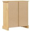 vidaXL Armario de ba&ntilde;o Corona madera maciza de pino 70x33x80 cm