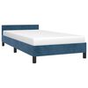 vidaXL Estructura de cama sin colchón terciopelo azul oscuro 90x190 cm