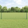 vidaXL Valla con Poste Verde 0,6 x 10 m Acero y PVC