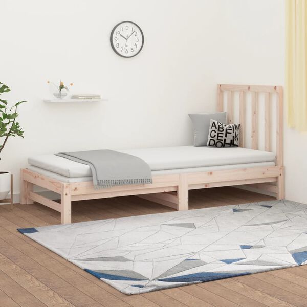 vidaXL Sof&aacute; cama extra&iacute;ble sin colch&oacute;n 2x(90x200) cm