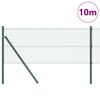 vidaXL Poste de Valla Verde 10 x 0,8 m (malla de 25 x 25 mm)