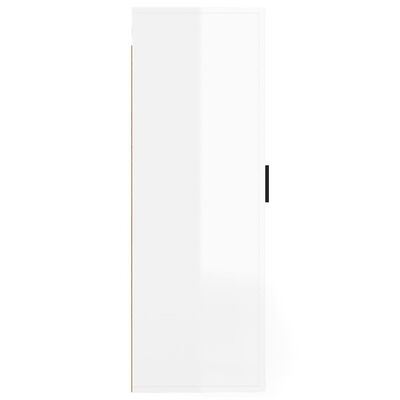 vidaXL Mueble para TV de pared blanco brillante 40x34,5x100 cm