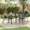 vidaXL Conjunto de Comedor de Jard&iacute;n 5 pcs Antracita