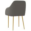 vidaXL Sillas de comedor 4 unidades terciopelo gris oscuro