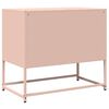 vidaXL Mueble para TV acero laminado en frío rosa 68x39x60,5 cm