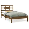 vidaXL Estructura de cama madera maciza marr&oacute;n miel 90x190 cm