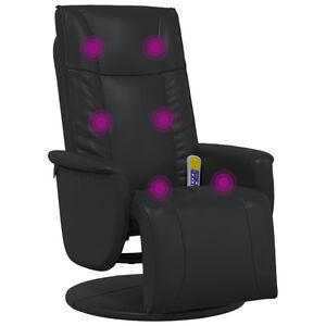 vidaXL Negro 71 x 90 x 105 cm Cuero sint&eacute;tico