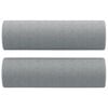 vidaXL Juego de sof&aacute;s con cojines 3 piezas tela gris claro