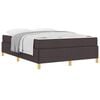 vidaXL Estructura de cama Marr&oacute;n Oscuro 140 x 200 cm tela