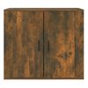 vidaXL Aparador madera contrachapada color roble ahumado 80x33x70 cm