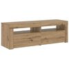 vidaXL Mueble de TV luces LED madera roble artisan 120x35x40 cm