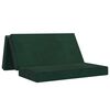 vidaXL Sof&aacute; Cama Plegable 120 x 67 x 45 cm Verde oscuro