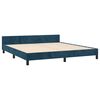 vidaXL Estructura de cama sin colch&oacute;n terciopelo azul oscuro 180x200cm