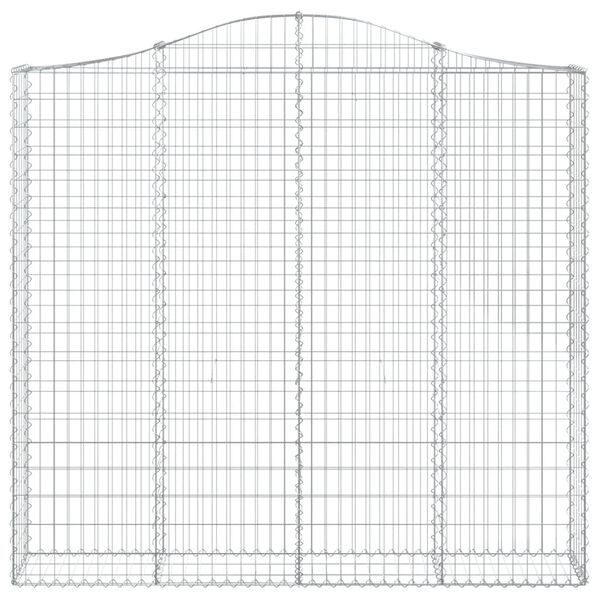 vidaXL Cestas de gaviones 4 uds forma de arco hierro 200x30x180/200 cm
