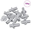 vidaXL Soporte de estante 4500 uds. Plateado 8,6 x 8,6 x 14,6 mm Acero