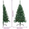 vidaXL &Aacute;rbol de Navidad Artificial Preiluminado Verde 120 cm PVC