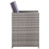 vidaXL Set de comedor de jardín 11 pzas y cojines ratán sintético gris