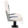 vidaXL Asiento plegable para barco 1 juego azul y blanco 41x36x48 cm