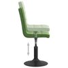 vidaXL Sillas de comedor giratorias 4 unidades terciopelo verde oscuro