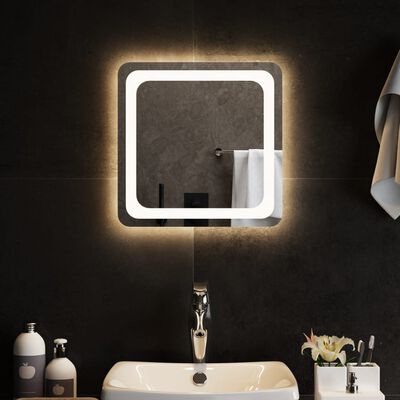 vidaXL Espejo de baño con LED 40x40 cm