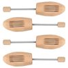 vidaXL Hormas de zapatos 2 pares madera maciza de loto EU 43-46