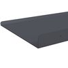 vidaXL Estante flotante 2 pcs Antracita 100 x 18 x 2,5 cm Acero