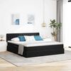vidaXL Cama con almacenamiento Negro 160 x 200 cm Terciopelo