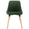 323054 vidaXL Dining Chairs 2 pcs Dark Green Velvet