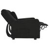 vidaXL Sillón de masaje reclinable 2 plazas con portavasos negro