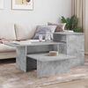 vidaXL Mesa Consola Gris Concreto 91,5 x 35 x 38,5 cm